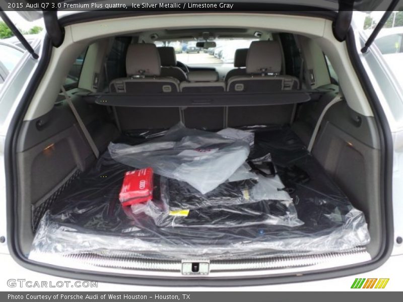 Ice Silver Metallic / Limestone Gray 2015 Audi Q7 3.0 Premium Plus quattro