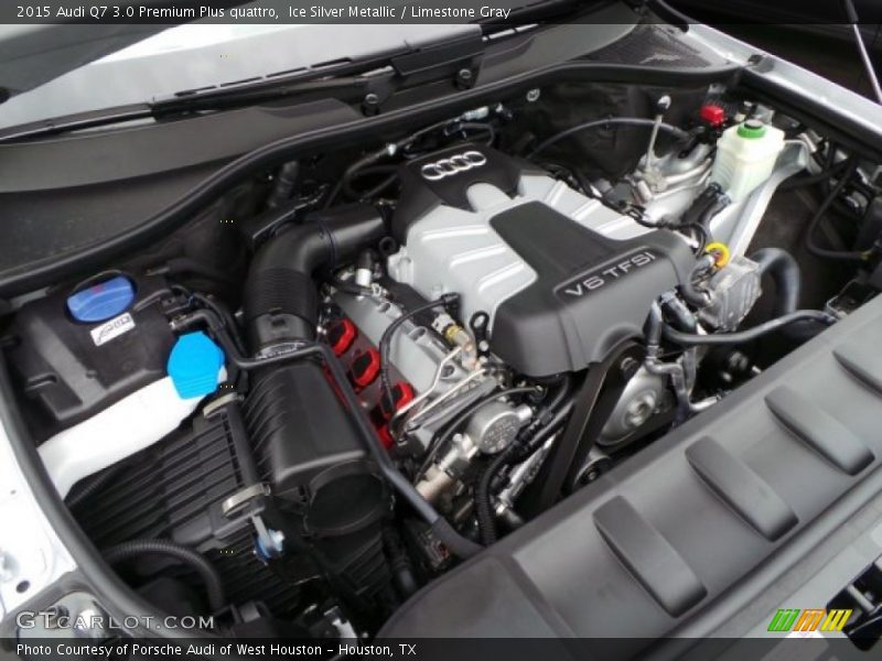 Ice Silver Metallic / Limestone Gray 2015 Audi Q7 3.0 Premium Plus quattro