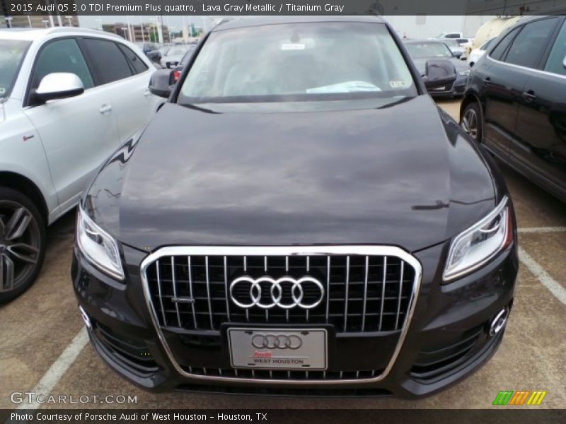 Lava Gray Metallic / Titanium Gray 2015 Audi Q5 3.0 TDI Premium Plus quattro