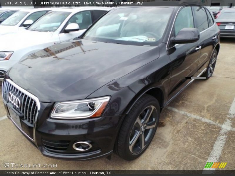 Lava Gray Metallic / Titanium Gray 2015 Audi Q5 3.0 TDI Premium Plus quattro