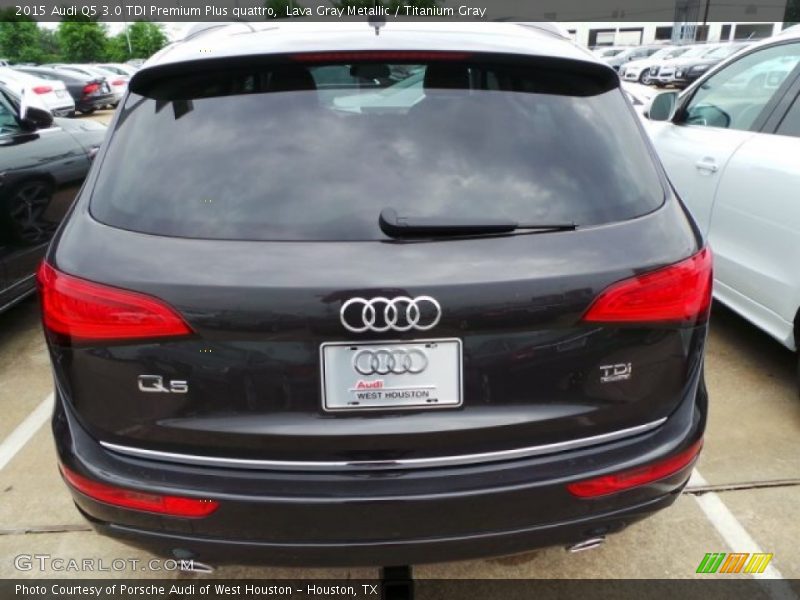 Lava Gray Metallic / Titanium Gray 2015 Audi Q5 3.0 TDI Premium Plus quattro