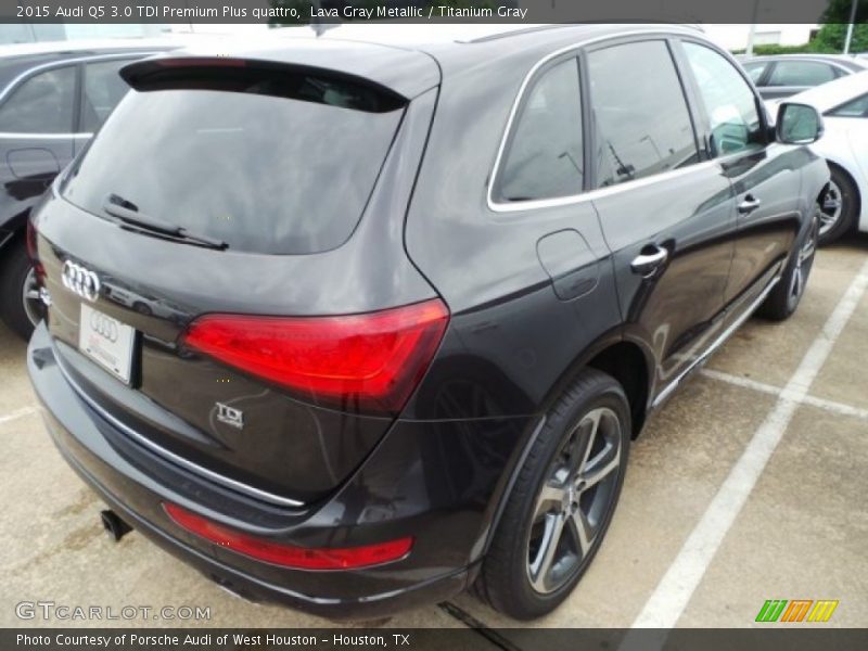 Lava Gray Metallic / Titanium Gray 2015 Audi Q5 3.0 TDI Premium Plus quattro