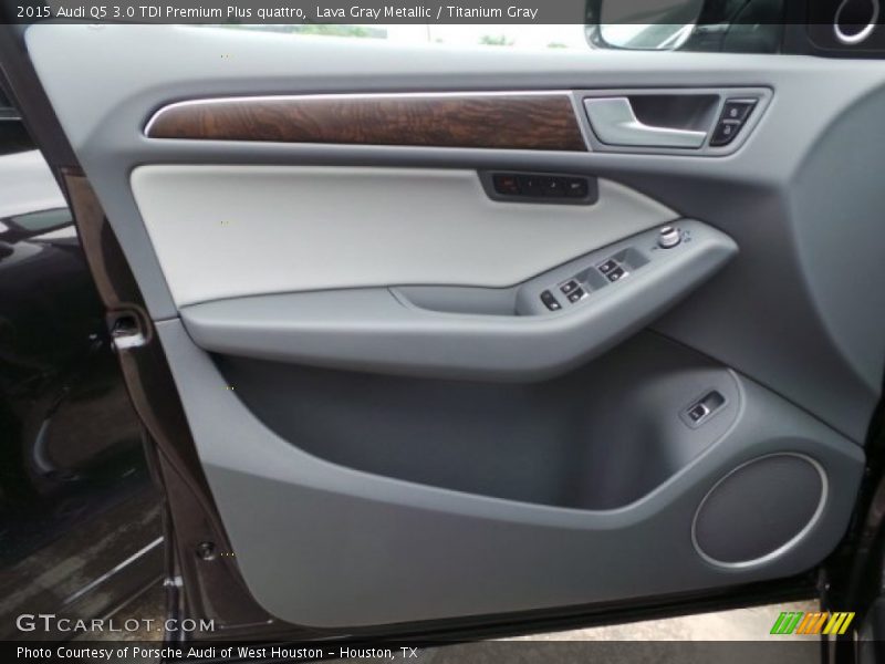 Lava Gray Metallic / Titanium Gray 2015 Audi Q5 3.0 TDI Premium Plus quattro