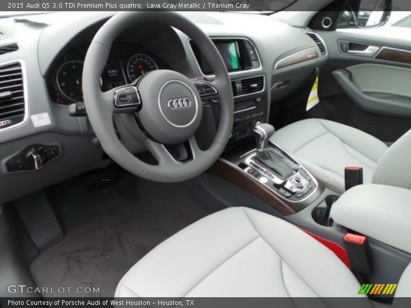 Lava Gray Metallic / Titanium Gray 2015 Audi Q5 3.0 TDI Premium Plus quattro