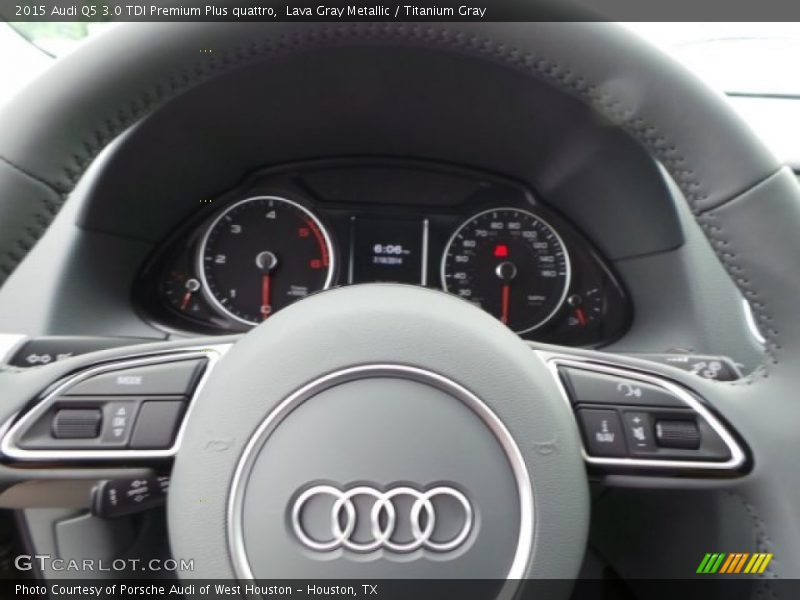 Lava Gray Metallic / Titanium Gray 2015 Audi Q5 3.0 TDI Premium Plus quattro
