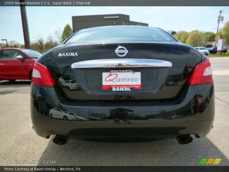 Super Black / Charcoal 2009 Nissan Maxima 3.5 S