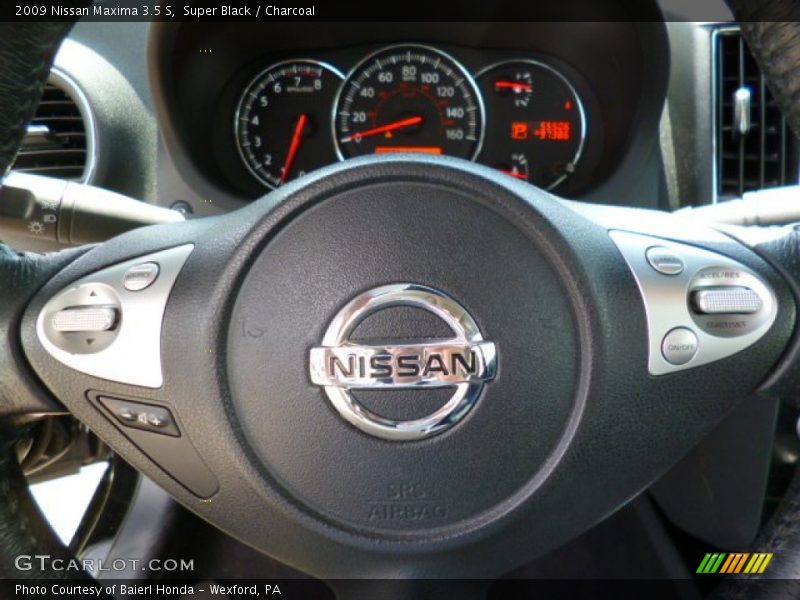 Super Black / Charcoal 2009 Nissan Maxima 3.5 S