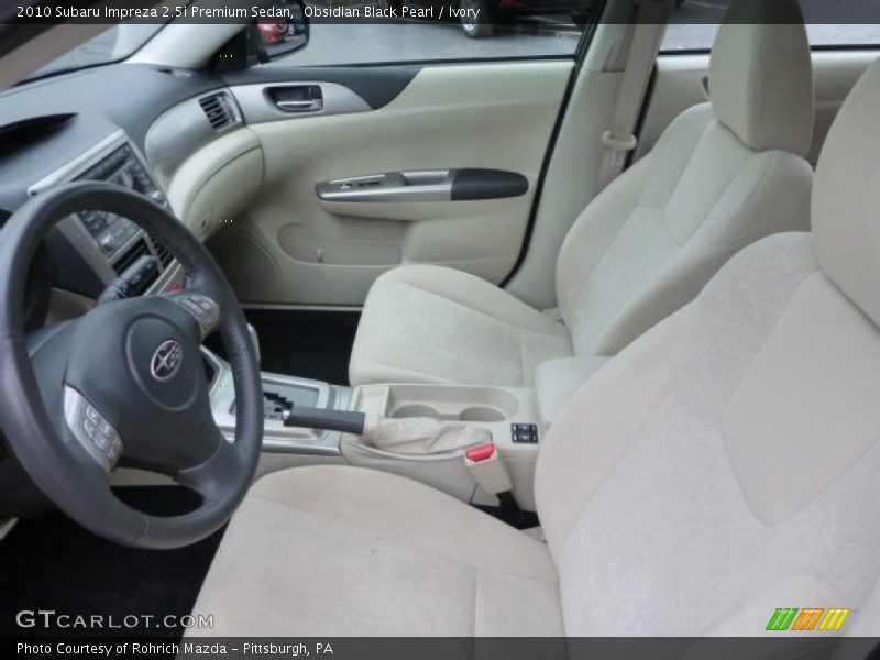 Obsidian Black Pearl / Ivory 2010 Subaru Impreza 2.5i Premium Sedan