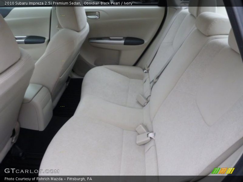 Obsidian Black Pearl / Ivory 2010 Subaru Impreza 2.5i Premium Sedan