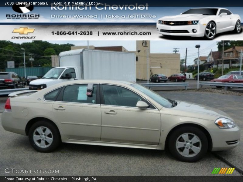Gold Mist Metallic / Ebony 2009 Chevrolet Impala LT