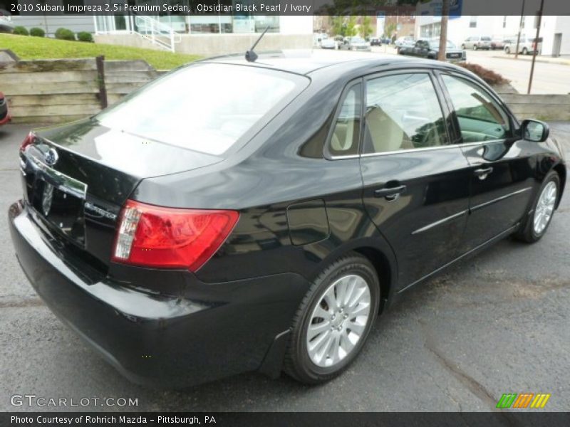 Obsidian Black Pearl / Ivory 2010 Subaru Impreza 2.5i Premium Sedan