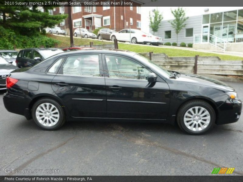 Obsidian Black Pearl / Ivory 2010 Subaru Impreza 2.5i Premium Sedan