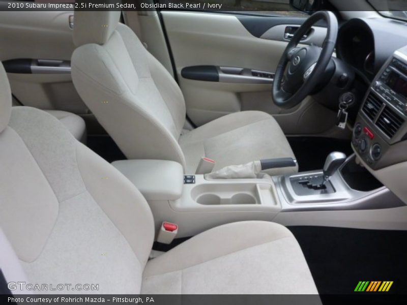 Obsidian Black Pearl / Ivory 2010 Subaru Impreza 2.5i Premium Sedan