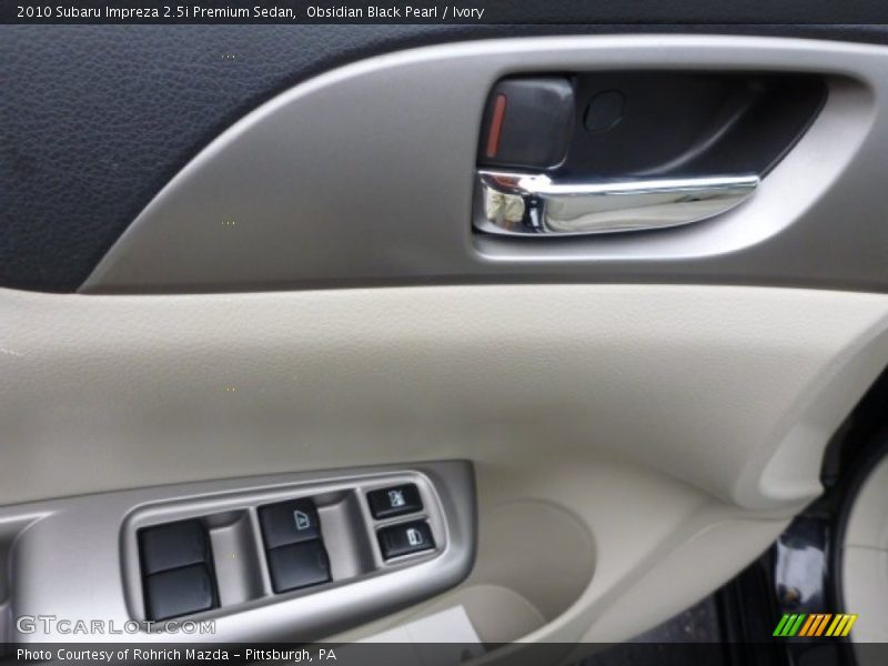 Obsidian Black Pearl / Ivory 2010 Subaru Impreza 2.5i Premium Sedan