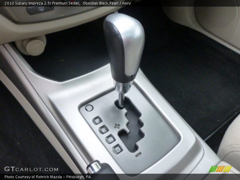 Obsidian Black Pearl / Ivory 2010 Subaru Impreza 2.5i Premium Sedan