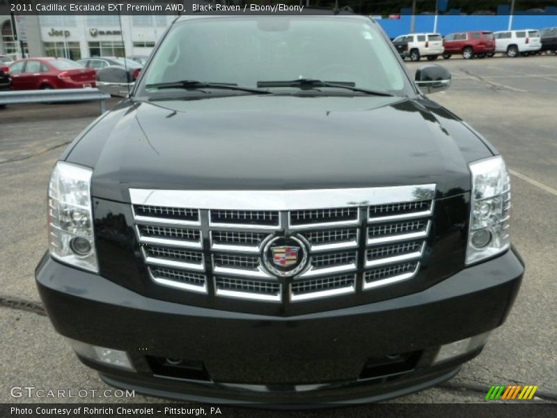 Black Raven / Ebony/Ebony 2011 Cadillac Escalade EXT Premium AWD