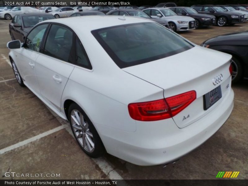 Ibis White / Chestnut Brown/Black 2014 Audi A4 2.0T quattro Sedan
