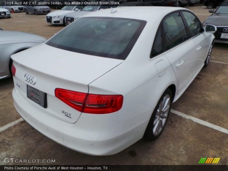 Ibis White / Chestnut Brown/Black 2014 Audi A4 2.0T quattro Sedan