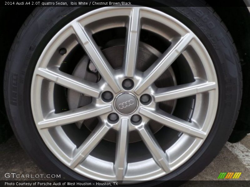 Ibis White / Chestnut Brown/Black 2014 Audi A4 2.0T quattro Sedan