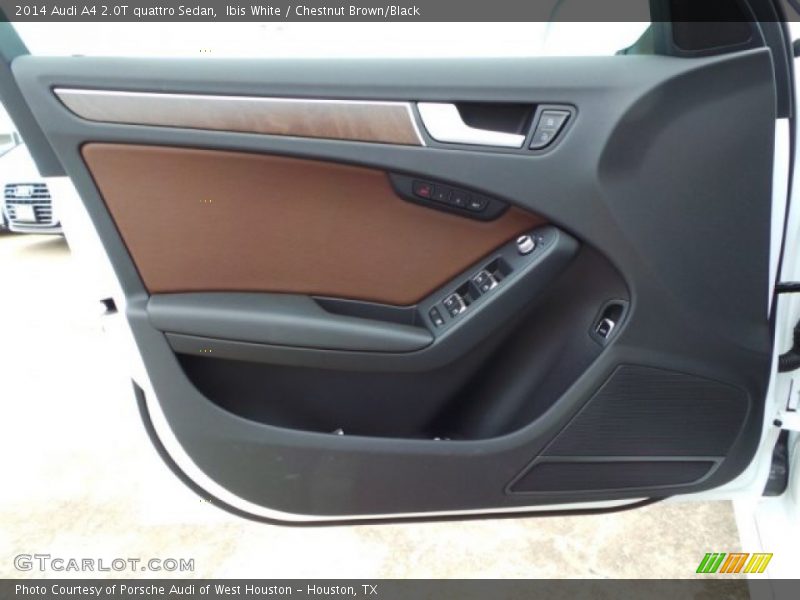 Ibis White / Chestnut Brown/Black 2014 Audi A4 2.0T quattro Sedan