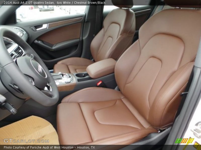 Ibis White / Chestnut Brown/Black 2014 Audi A4 2.0T quattro Sedan