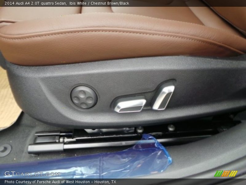 Ibis White / Chestnut Brown/Black 2014 Audi A4 2.0T quattro Sedan