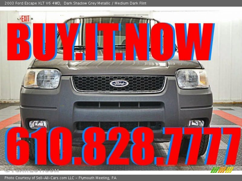 Dark Shadow Grey Metallic / Medium Dark Flint 2003 Ford Escape XLT V6 4WD