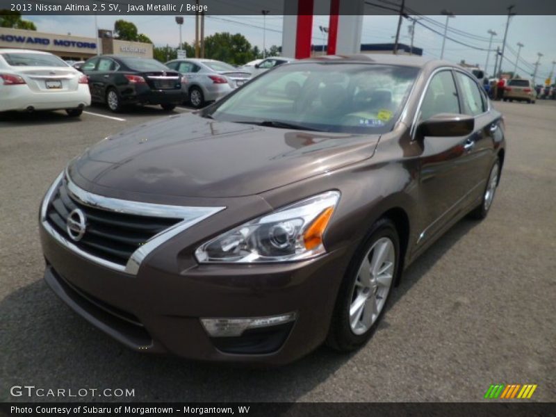 Java Metallic / Beige 2013 Nissan Altima 2.5 SV