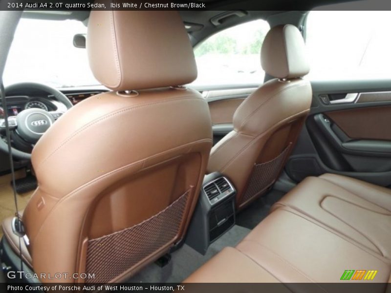 Ibis White / Chestnut Brown/Black 2014 Audi A4 2.0T quattro Sedan
