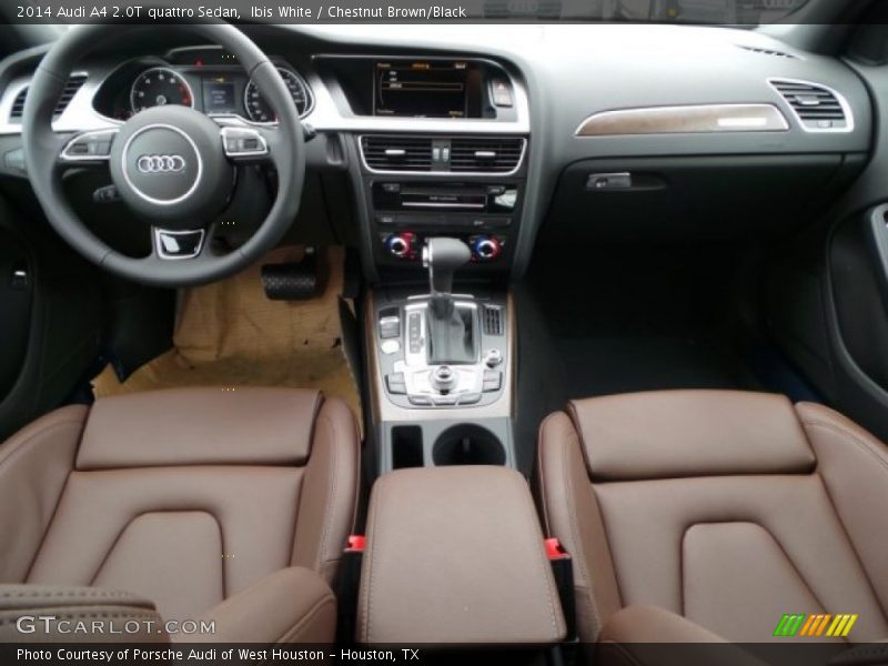 Ibis White / Chestnut Brown/Black 2014 Audi A4 2.0T quattro Sedan