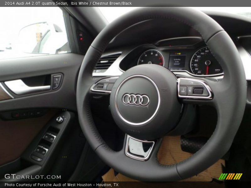 Ibis White / Chestnut Brown/Black 2014 Audi A4 2.0T quattro Sedan