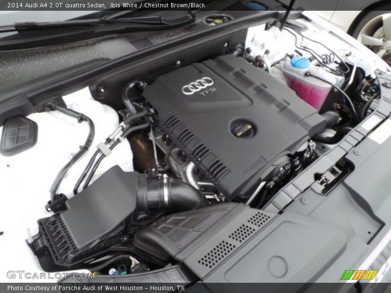 Ibis White / Chestnut Brown/Black 2014 Audi A4 2.0T quattro Sedan