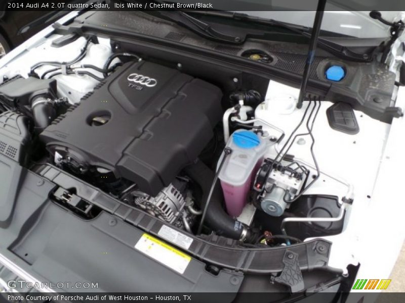 Ibis White / Chestnut Brown/Black 2014 Audi A4 2.0T quattro Sedan