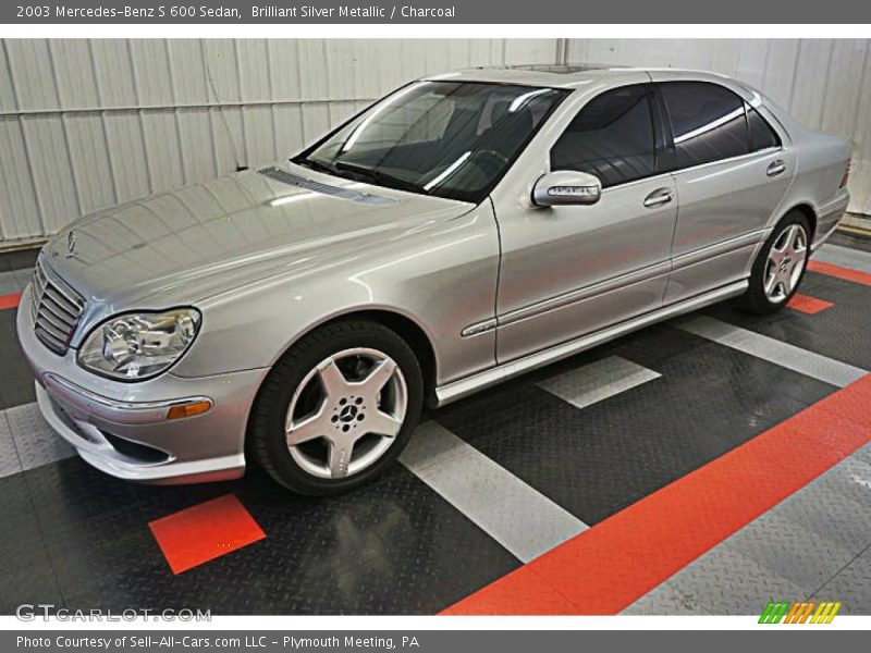 Brilliant Silver Metallic / Charcoal 2003 Mercedes-Benz S 600 Sedan