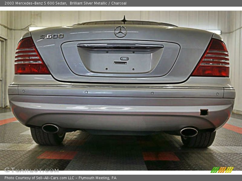 Brilliant Silver Metallic / Charcoal 2003 Mercedes-Benz S 600 Sedan