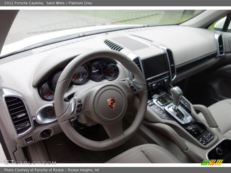 Sand White / Platinum Grey 2012 Porsche Cayenne