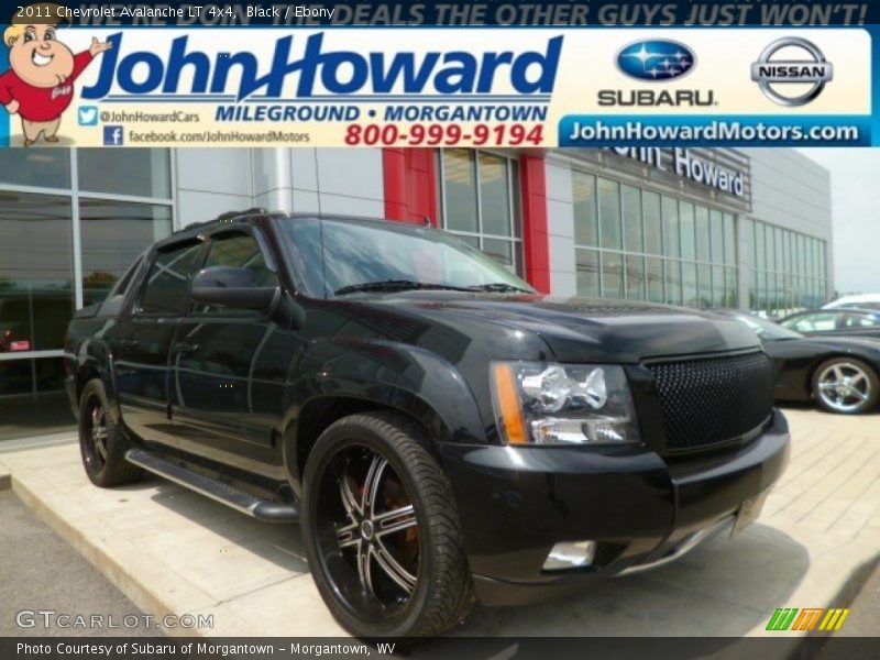 Black / Ebony 2011 Chevrolet Avalanche LT 4x4