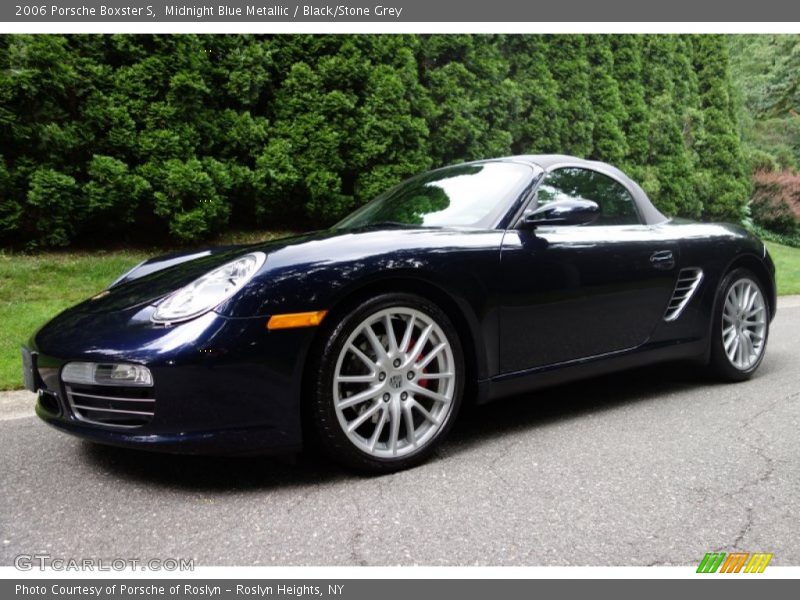 Midnight Blue Metallic / Black/Stone Grey 2006 Porsche Boxster S