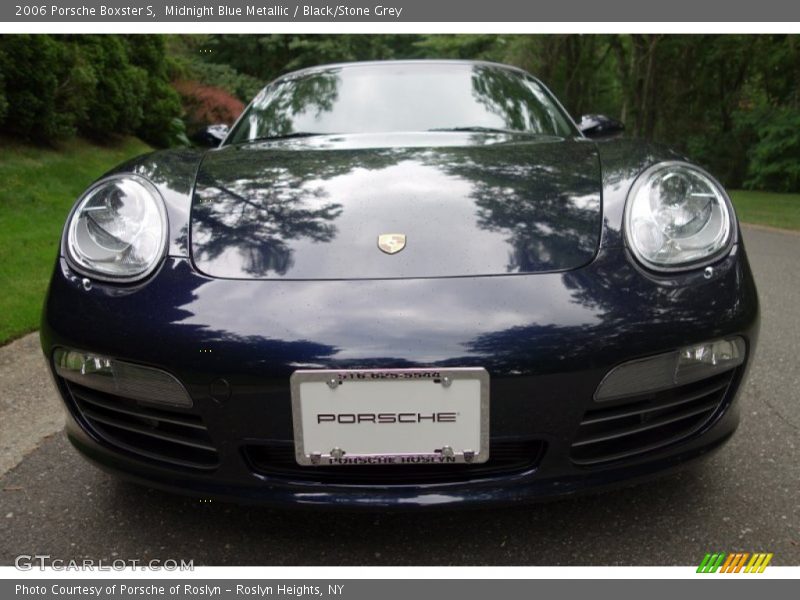 Midnight Blue Metallic / Black/Stone Grey 2006 Porsche Boxster S