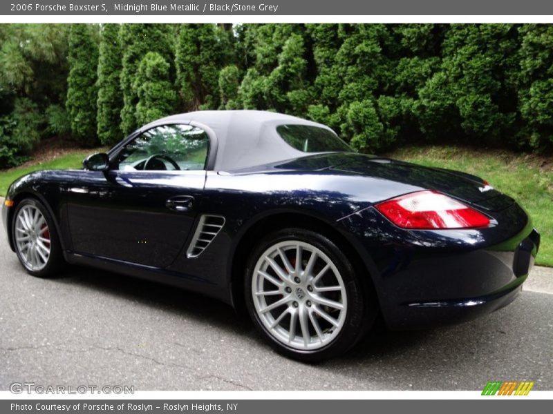 Midnight Blue Metallic / Black/Stone Grey 2006 Porsche Boxster S