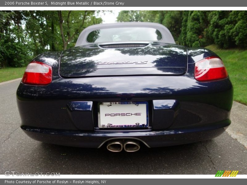 Midnight Blue Metallic / Black/Stone Grey 2006 Porsche Boxster S