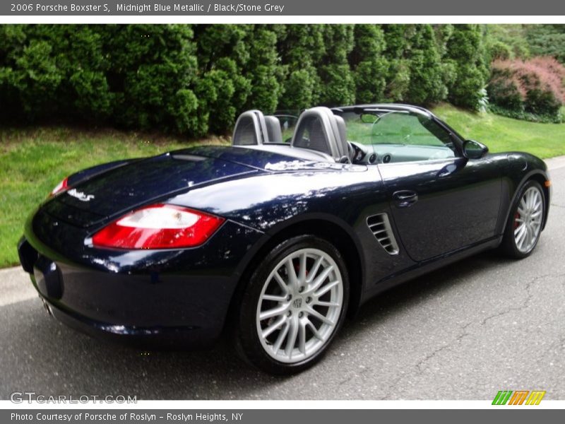 Midnight Blue Metallic / Black/Stone Grey 2006 Porsche Boxster S