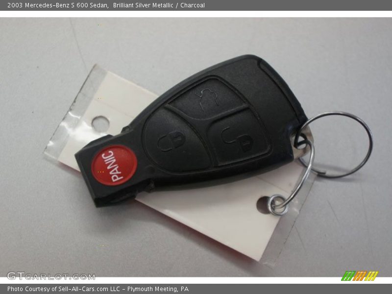 Keys of 2003 S 600 Sedan