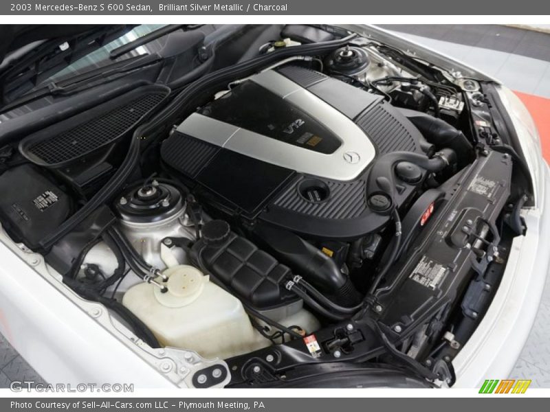  2003 S 600 Sedan Engine - 5.5 Liter Twin-Turbocharged SOHC 36-Valve V12