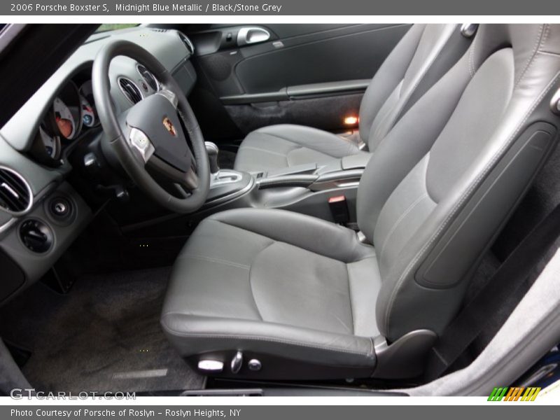 Midnight Blue Metallic / Black/Stone Grey 2006 Porsche Boxster S