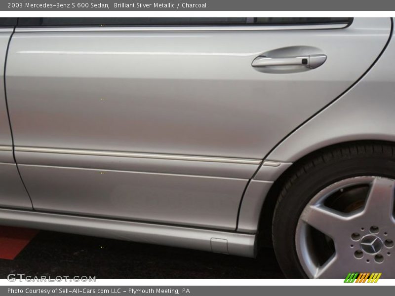 Brilliant Silver Metallic / Charcoal 2003 Mercedes-Benz S 600 Sedan
