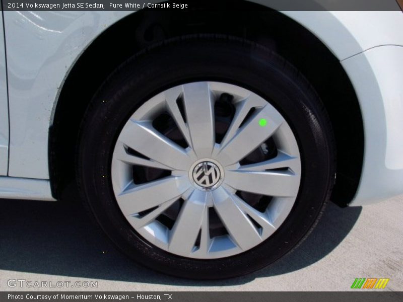Pure White / Cornsilk Beige 2014 Volkswagen Jetta SE Sedan
