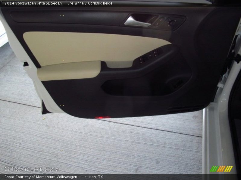 Pure White / Cornsilk Beige 2014 Volkswagen Jetta SE Sedan