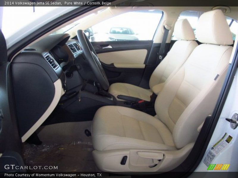 Pure White / Cornsilk Beige 2014 Volkswagen Jetta SE Sedan