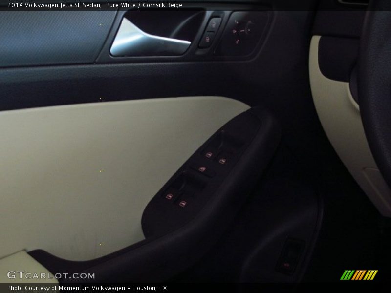 Pure White / Cornsilk Beige 2014 Volkswagen Jetta SE Sedan